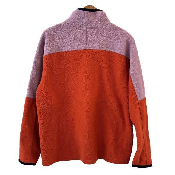 Cotopaxi Abrazo 1/2 Zip Fleece Pullover Womens XL Pocket Colorblock Orange Pink - Picture 5 of 8